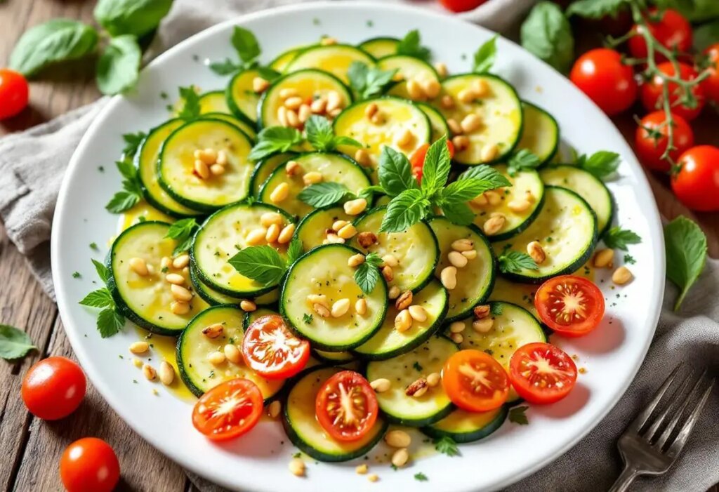 Ce carpaccio de courgettes glacé cartonne sur TikTok (zéro cuisson et visuellement bluffant).jpg