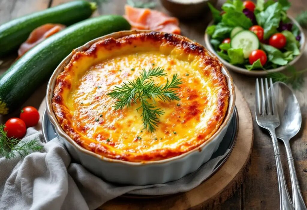 Ce flan de courgettes au saumon fumé est aussi bon chaud que froid ! (idéal en période de canicule).jpg