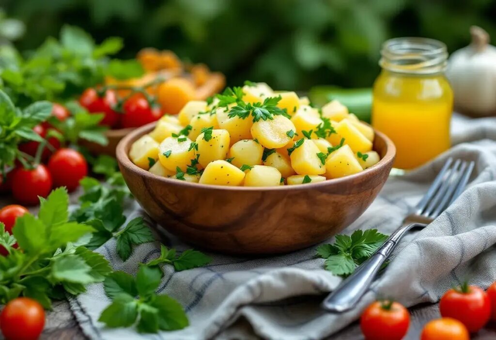 Cette vinaigrette légère va sublimer le goût de toutes vos salades de pommes de terre cet été, c'est un délice !.jpg