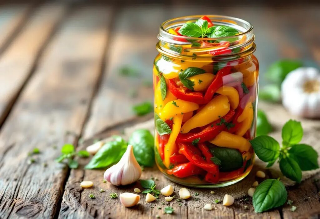 Poivrons marinés à l’huile d’olive et ail cru : la méthode express sans cuisson.jpg