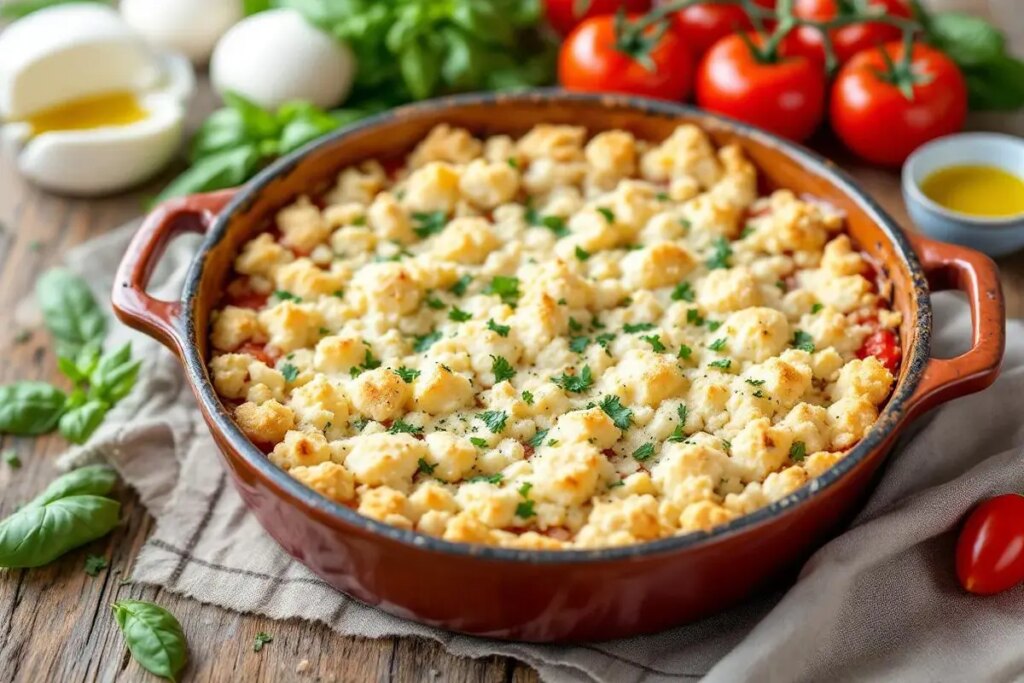 Ce crumble salé tomate-mozza est ma révélation d’été : simple, croustillant, frais.jpg