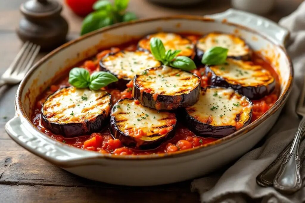 Comment réussir des aubergines grillées à la tomate et au parmesan pour un plat savoureux ?.jpg